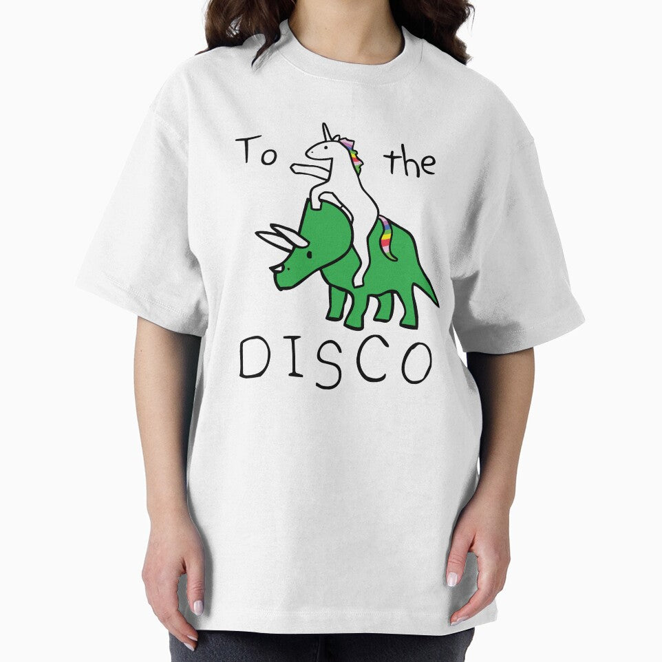 To The Disco (Unicorn Riding Triceratops) by jezkemp