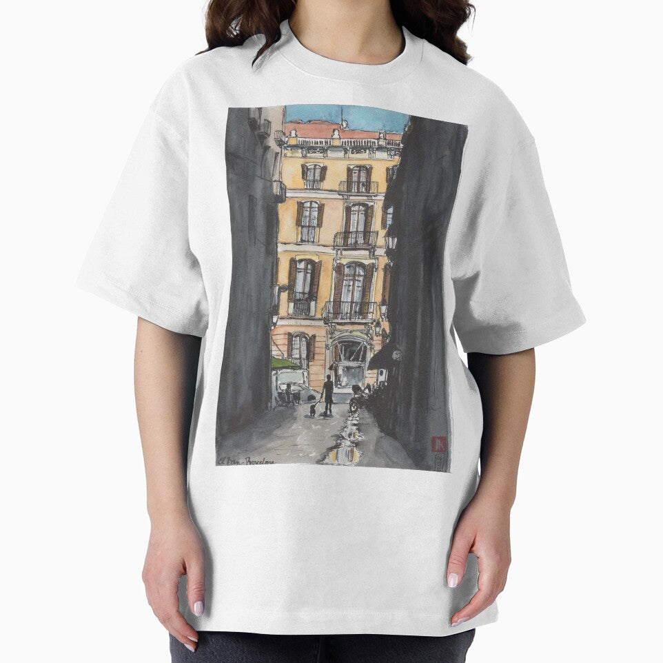 Barcelona Urban Sketch by Jennie Kessinger