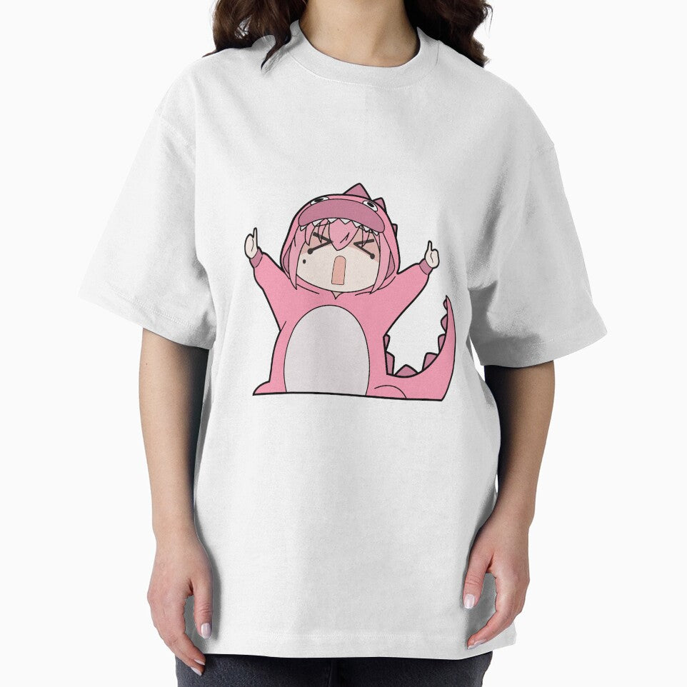 Bocchi The Rock! Bocchi Reaction Sticker: Godzilla Bocchi by YuePrints