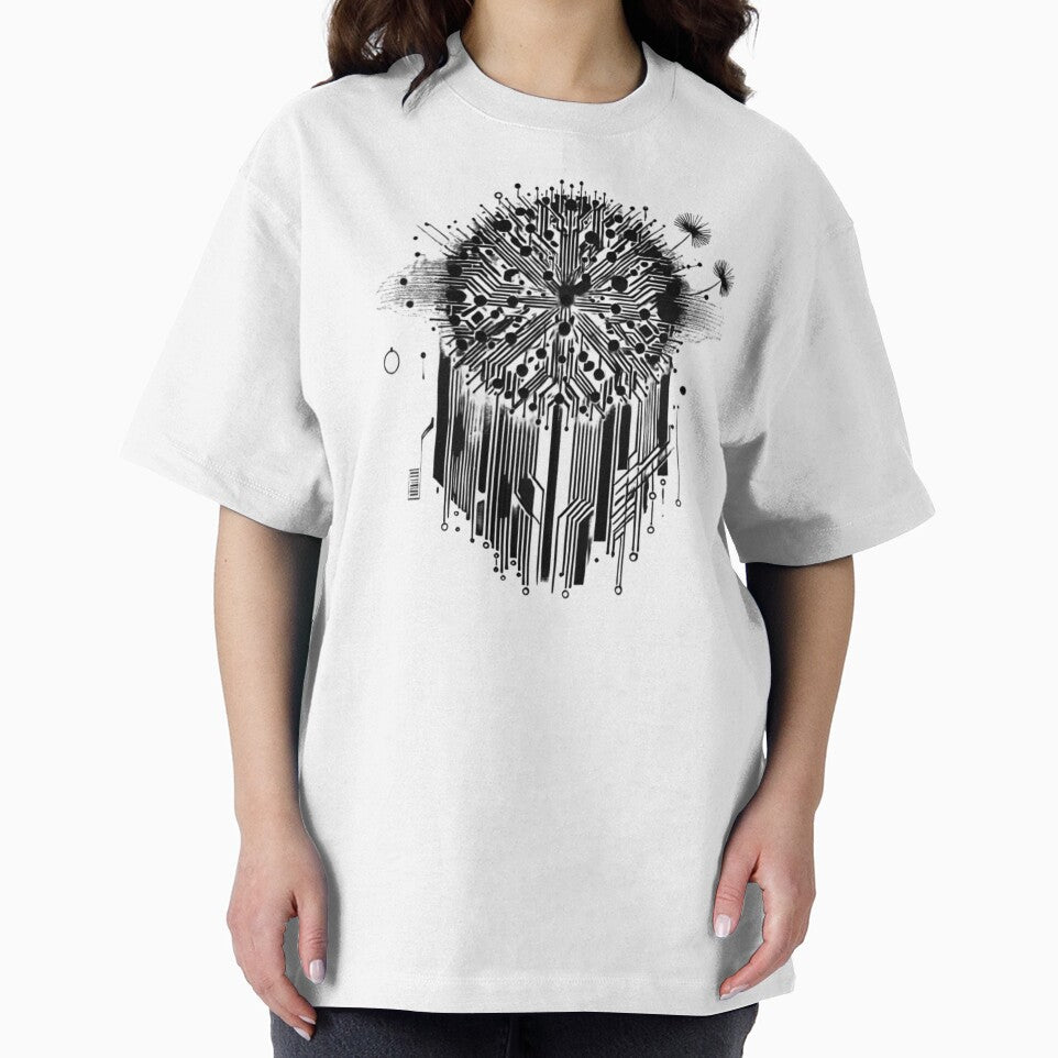 Cyber Bloom – Abstract Circuit Dreamcatcher Design by SedaWear