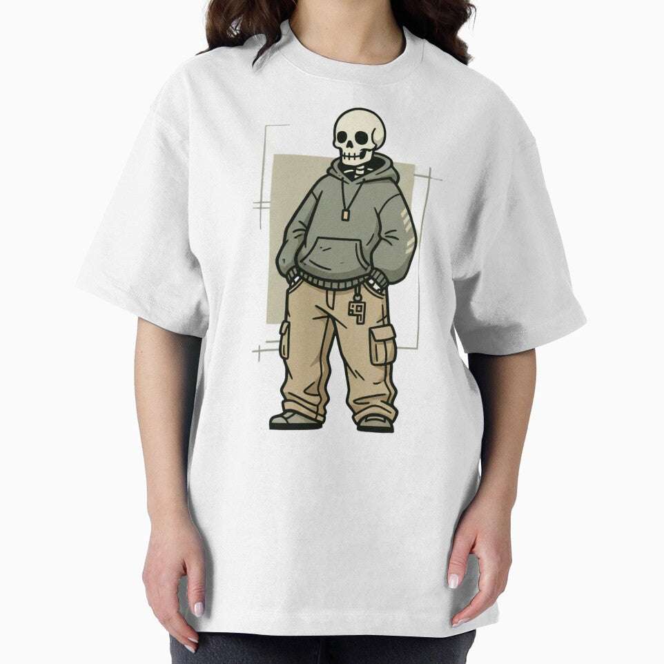 RAPPER | Minimalist Skeleton Streetwear Art by DEADLINE.