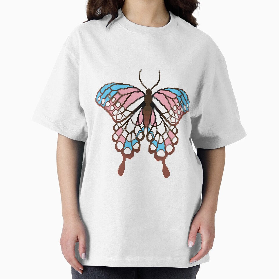 Trans Pride Butterfly by MetallicWings15