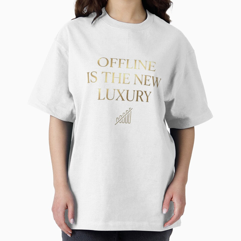 Offline Is The New Luxury Minimalist Aesthetic Quote Design by agaa-vibes-studio