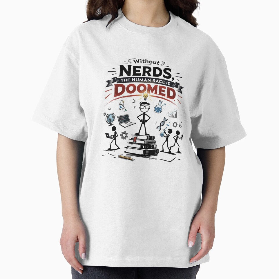 Without Nerds The Human Race Is Doomed Stick Man On Podium by WithoutTheNerds