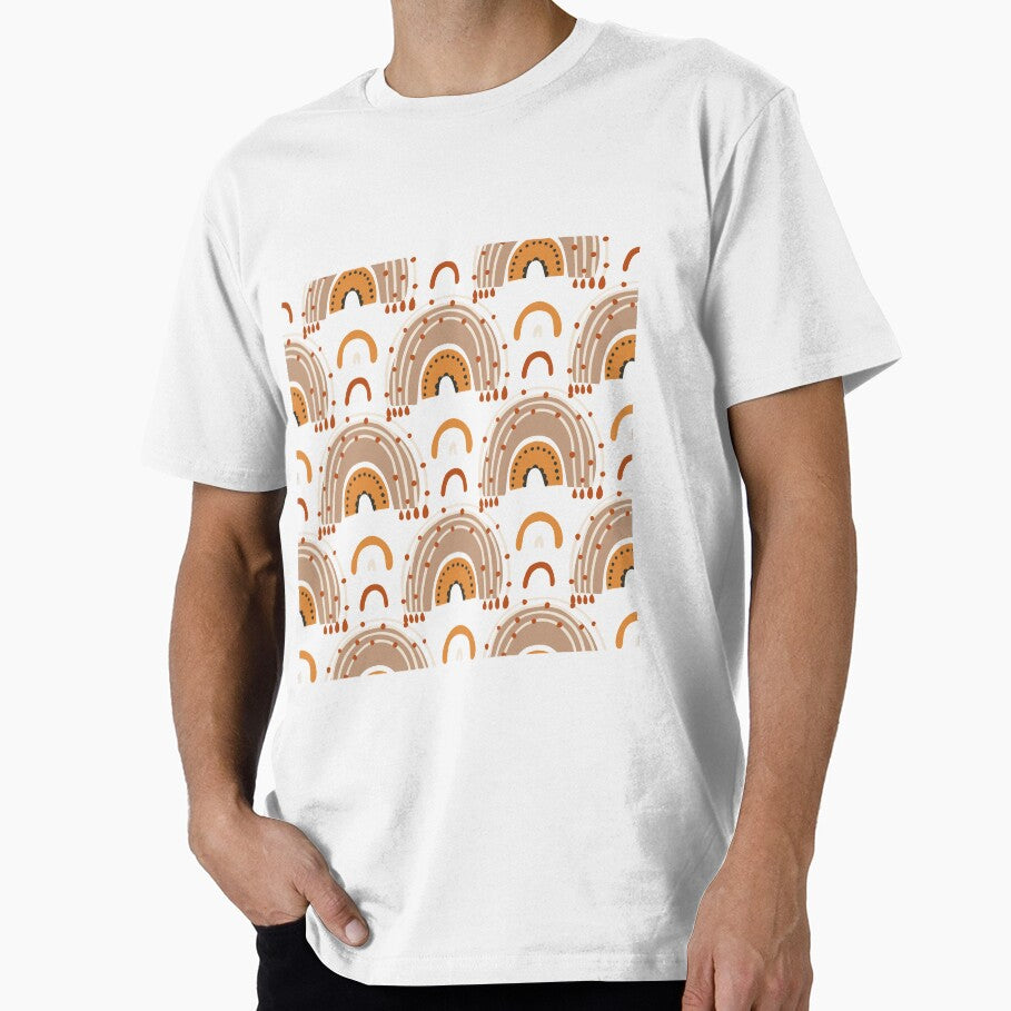 Simple orange Boho pattern by Amalzaki