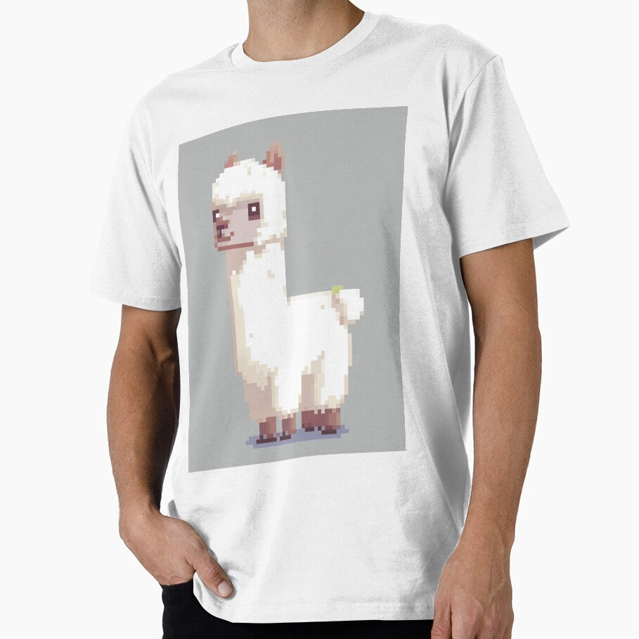 Pixel Alpaca  Cute Retro 8‑Bit Farm Animal Art by Pixel8Prints