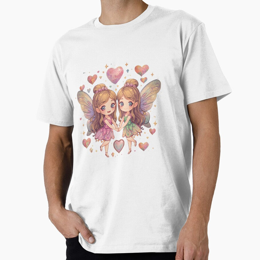 Cute dancing fairy twins by SimonsDesignArt