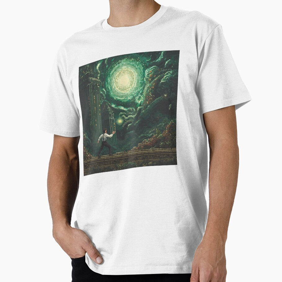 Pixel Art Deco Depths – Retro Sci‑Fi Noir Artwork by Pixel8Prints