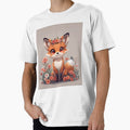 Fox with flower wreath by SimonsDesignArt