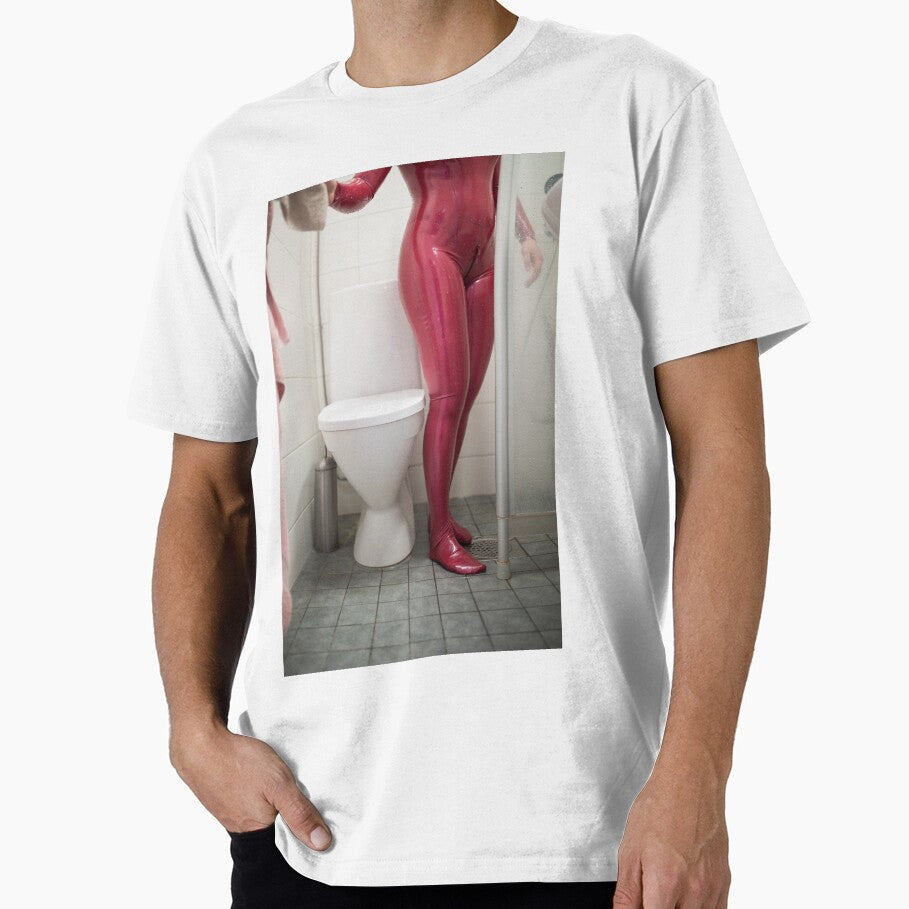 In the bathroom, in a catsuit by photour