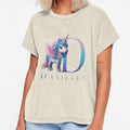 Danielle name with a cute unicorn by Lubellebubble20