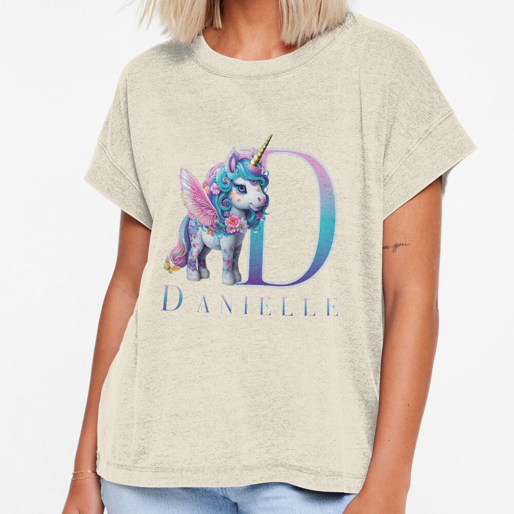 Danielle name with a cute unicorn by Lubellebubble20
