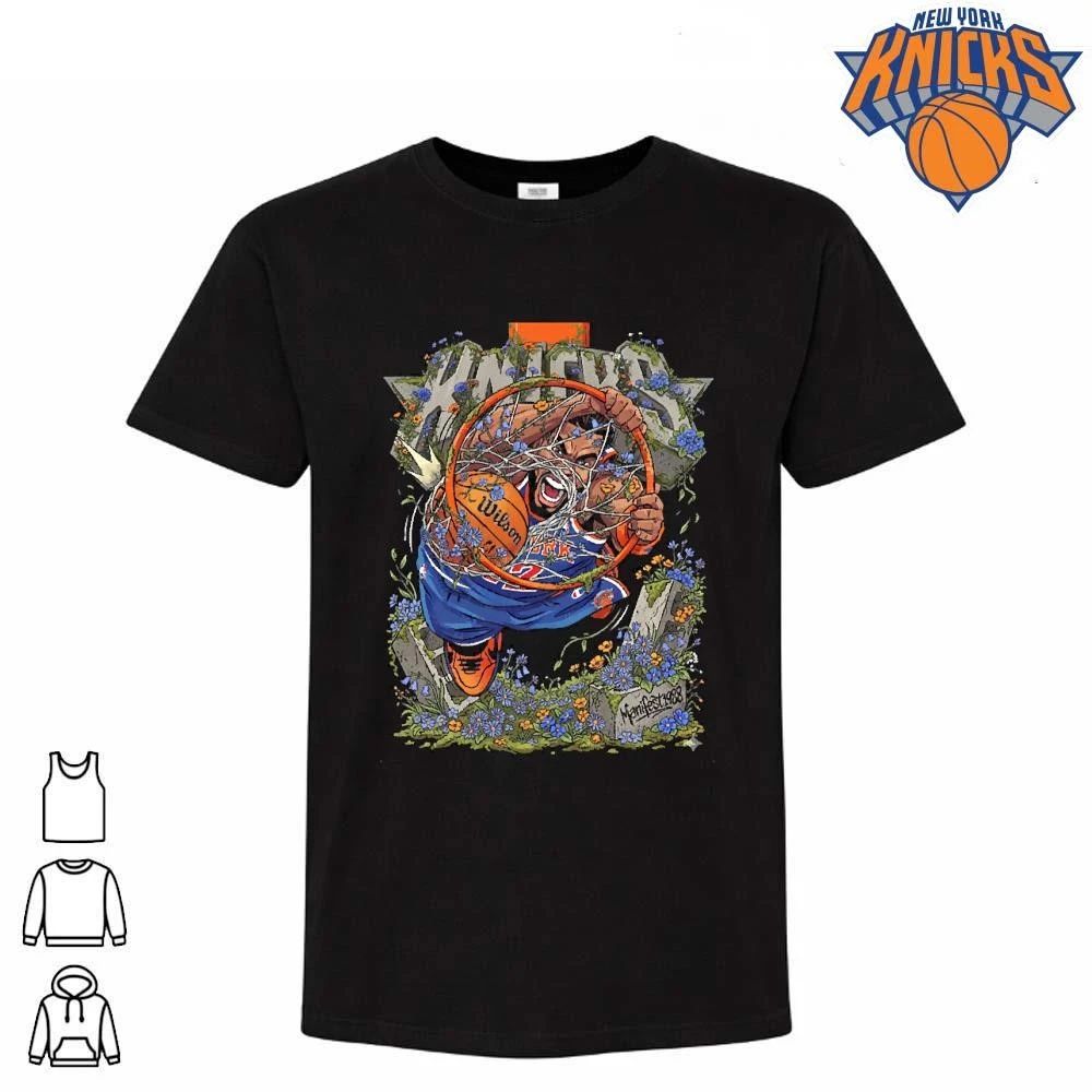 New York Knicks Champions NBA 2026 Slam Dunk Wilson Basketball Floral Manifest1988 Basketball Shirt