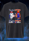 New York Yankees Saturday Knicks Sunday Mascot Player Graphic Design shirt