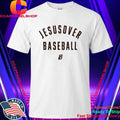 Jackson Holliday Wearing Jesus Over Baseball Shirt