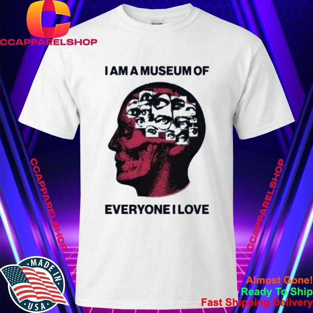 I Am A Museum Of Everyone I Love Red Skull Human Anatomy Optical Eyes Graphic Shirt