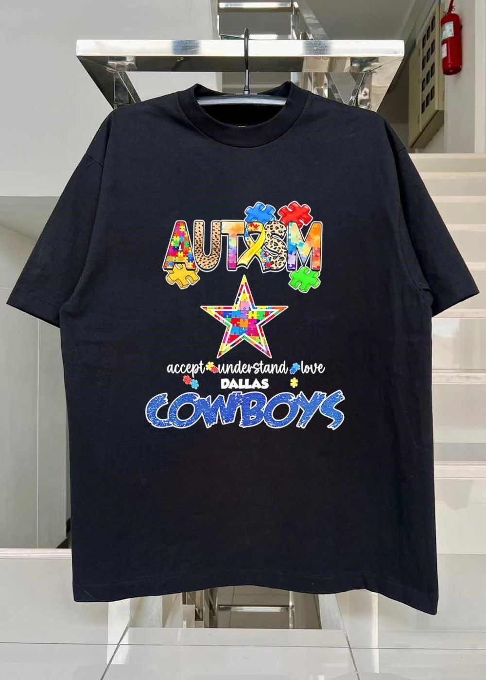 Autism Puzzle Dallas Cowboys Accept Understand Love Shirt