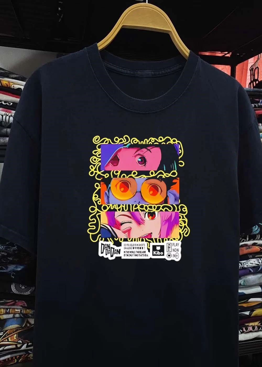Dandadan Anime Manga Okarun Momo Ayase Jiji Ghosts Aliens Bizarre Real Kibo Shirt