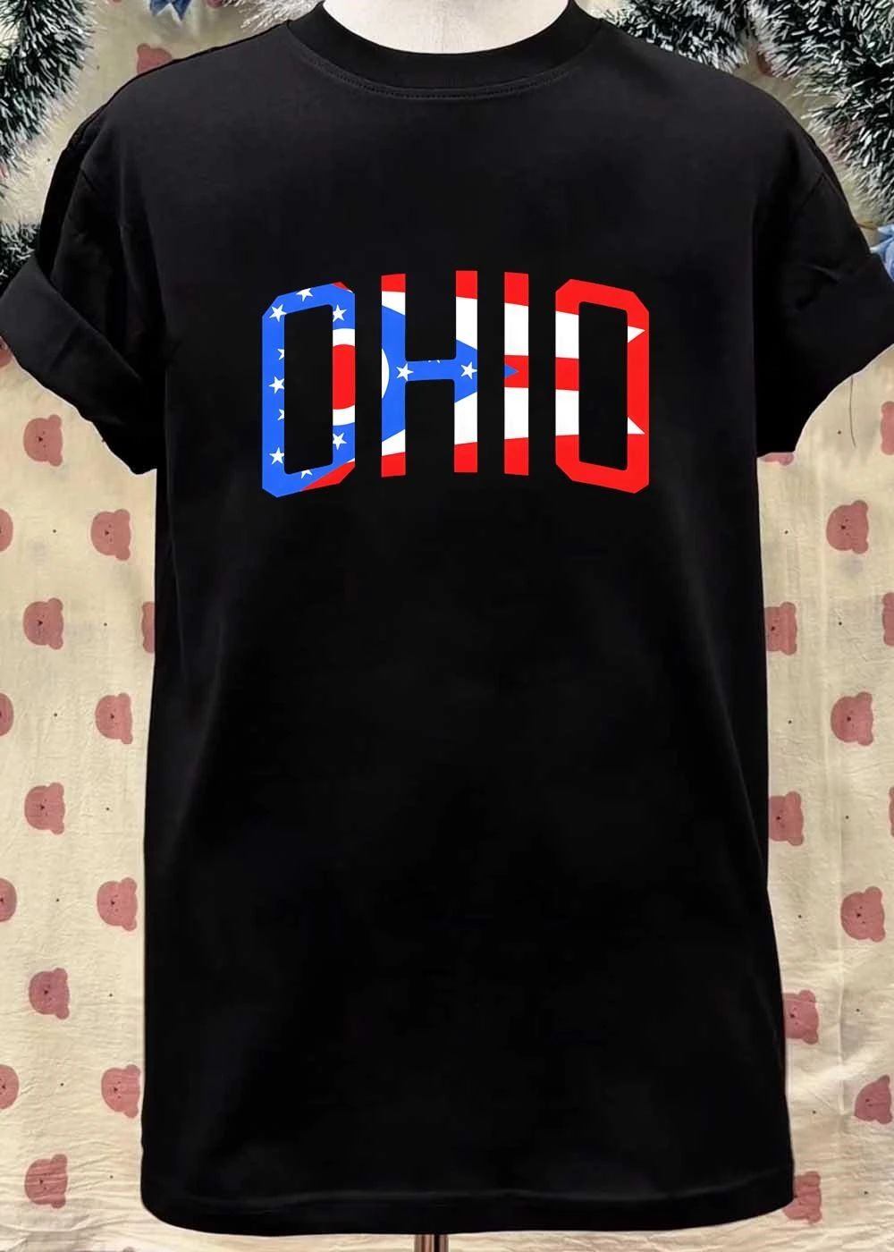 Ohio flag letter shirt