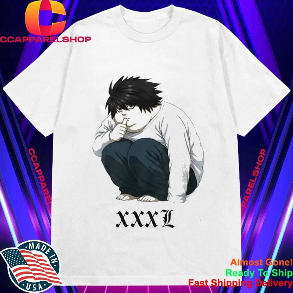 L Lawliet XXXL Death Note Anime Manga Ryuzaki Shirt