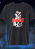 Chaos Cat Heart Skull Graphic T-Shirt