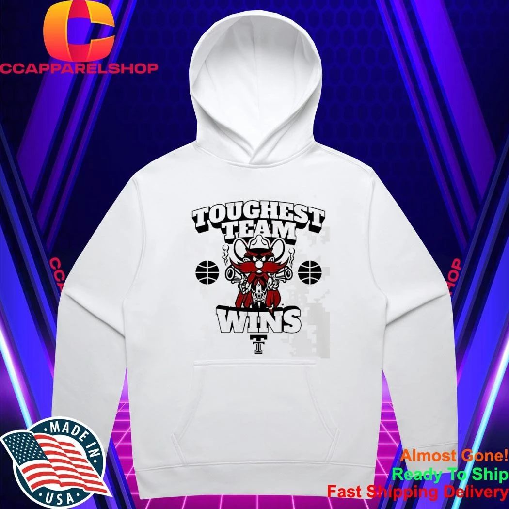 Toughest Team Wins Texas Tech Raider Red Basketball Shirt