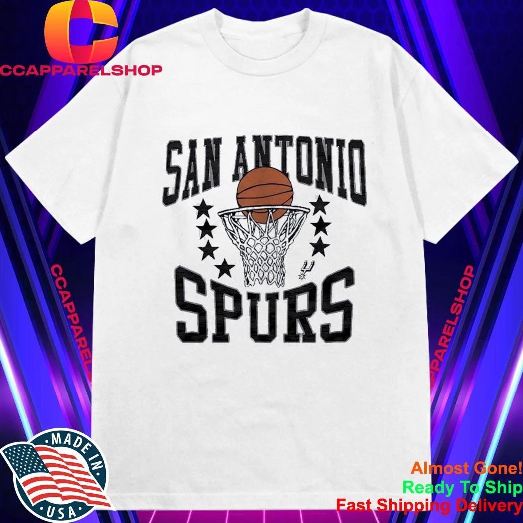 San Antonio Spurs Basketball and Hoop Logo National Basketball Association Shirt