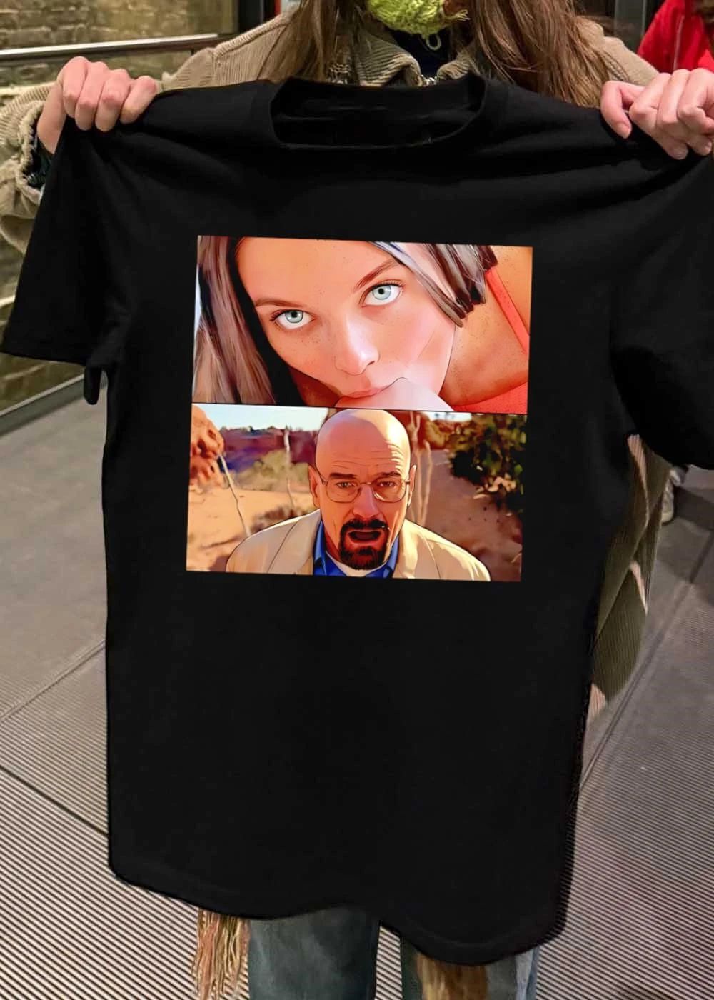 Margot Robbie Walter White Staring and Shocked T-Shirt