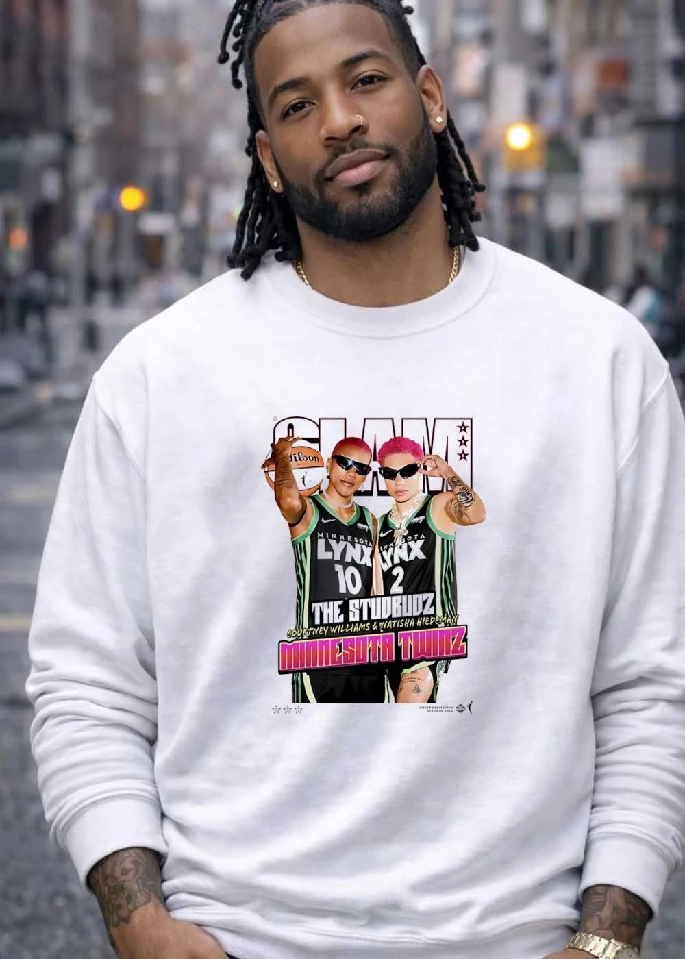 Slam Magazine The Studbudz Courtney Williams Natisha Hiedeman Minnesota Lynx Shirt