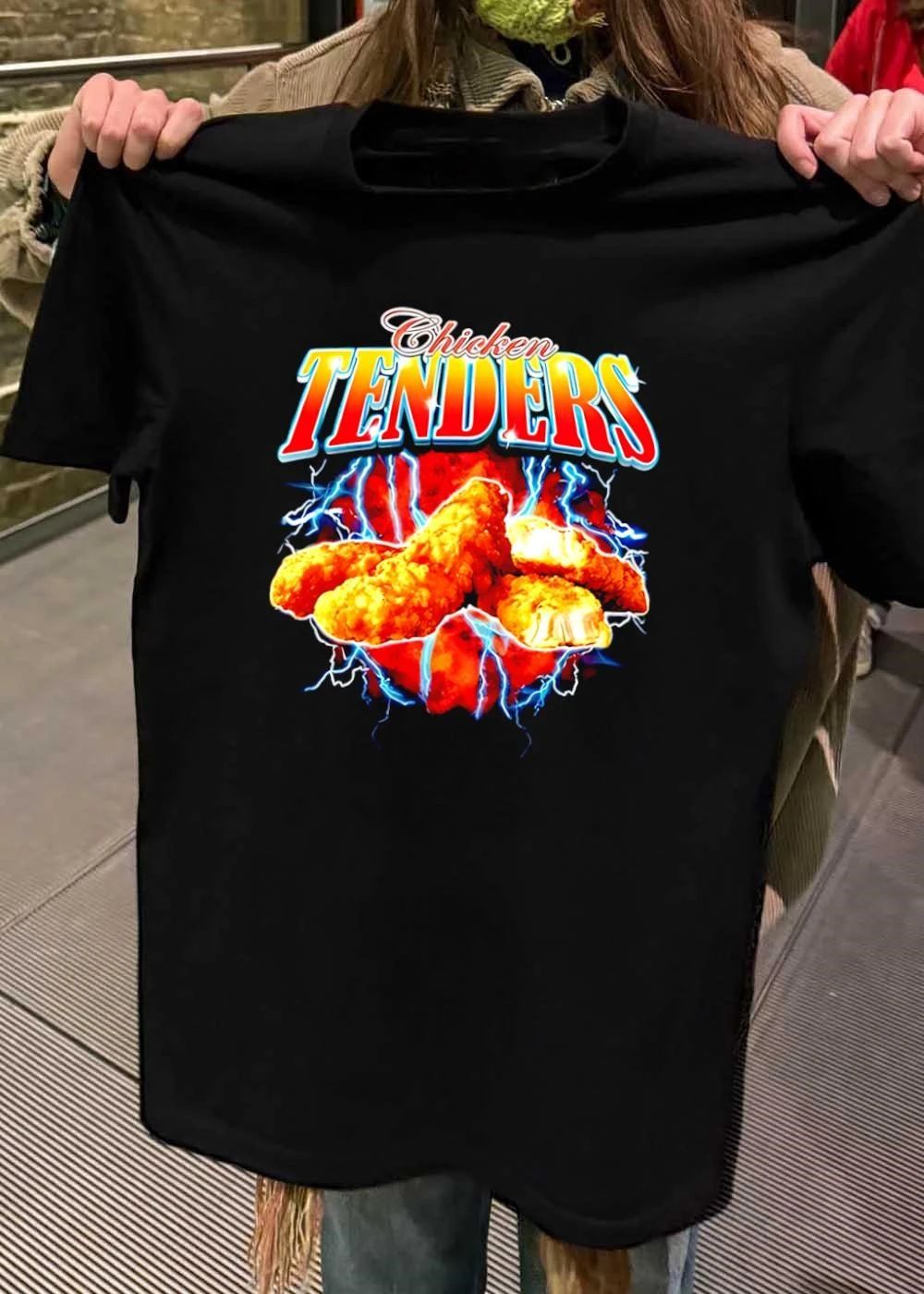 Electrifying Food Apparel Chicken Tenders Lightning Fried Fast Food T-Shirt