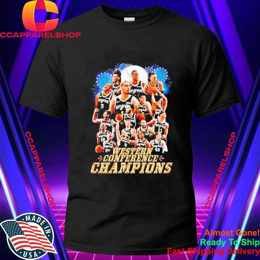San Antonio Spurs Western Conference Champions Nba Basketball Team Shirt