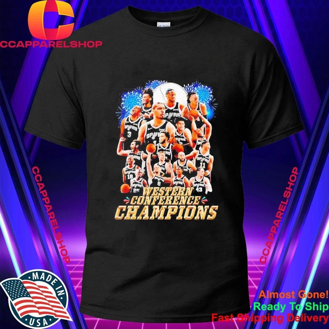 San Antonio Spurs Western Conference Champions Nba Basketball Team Shirt
