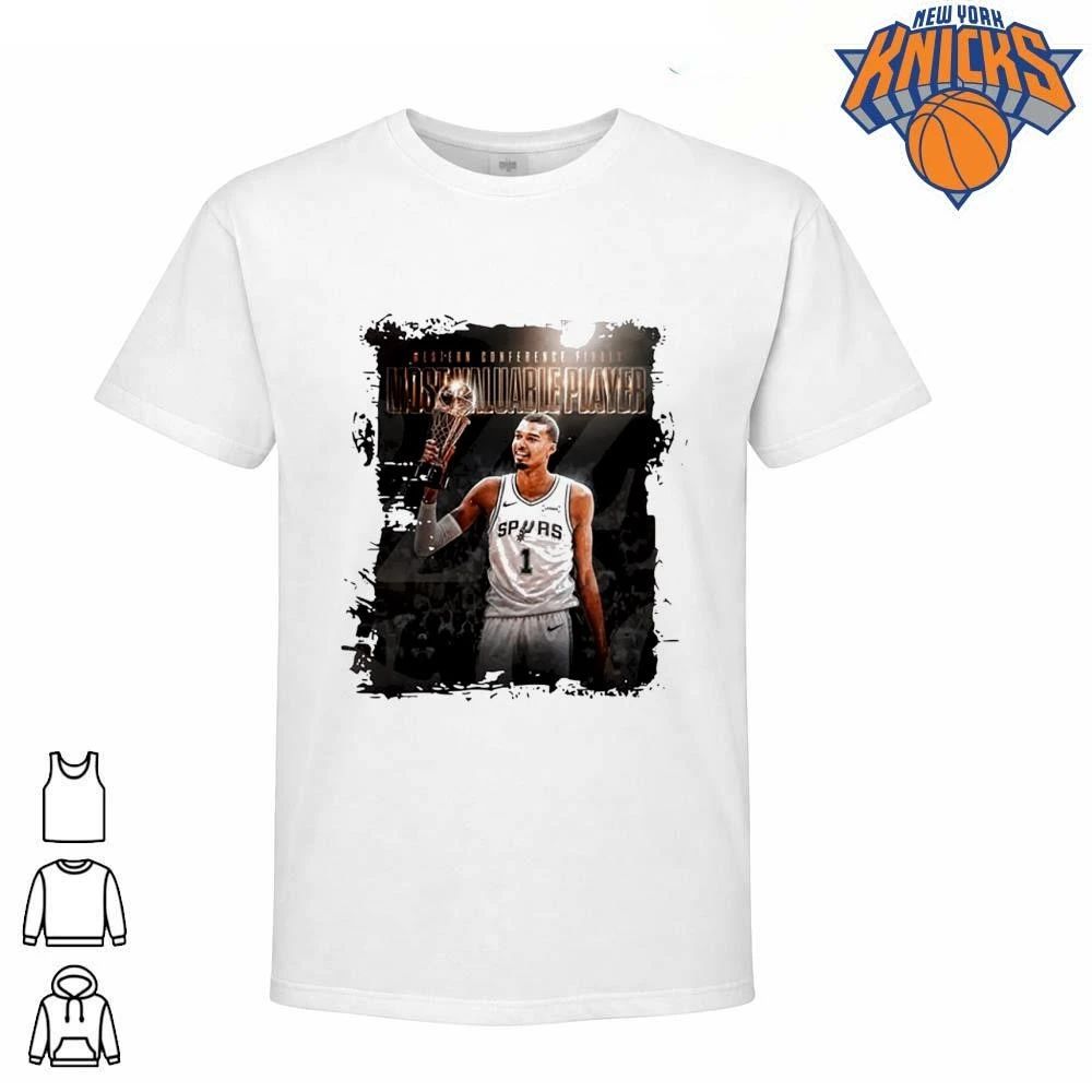 San Antonio Spurs Victor Wembanyama 2026 Western Conference Finals MVP White Graphic Shirt