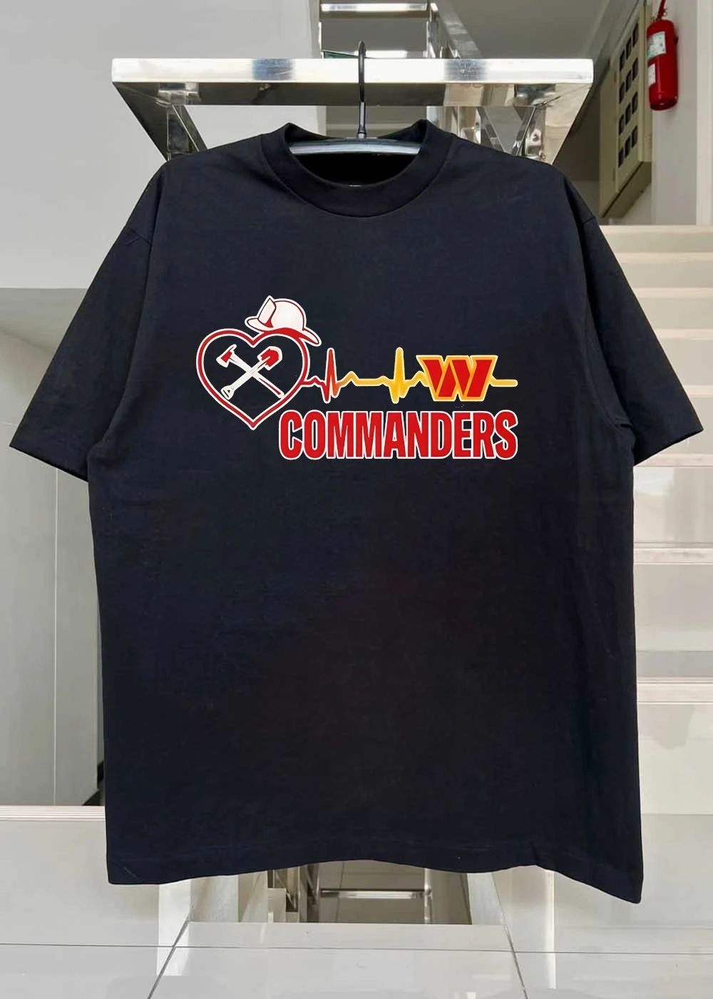 Washington Commanders Football 2026 heart rate shirt