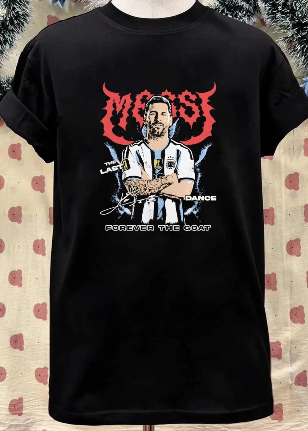 Messi the last dance forever the goat soccer player shirt