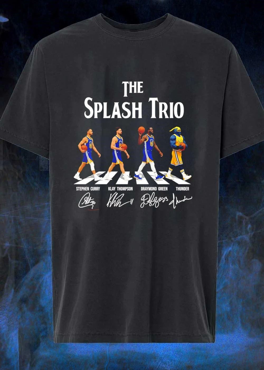 The Splash Trio Stephen Curry Klay Thompson Draymond Green Thunder Shirt