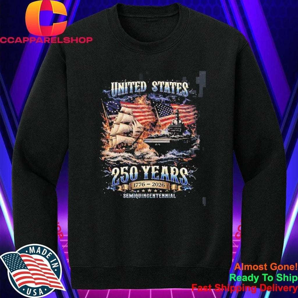 United States Of America USA 250 Anniversary 1776 2026 American Flag Semiquincentennial Vintage Shirt