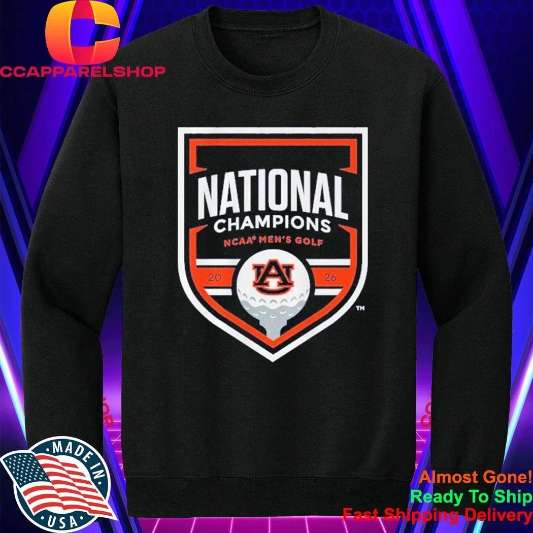 Auburn Tigers NCAA Men’s Golf 2026 National Champions Logo Shirt