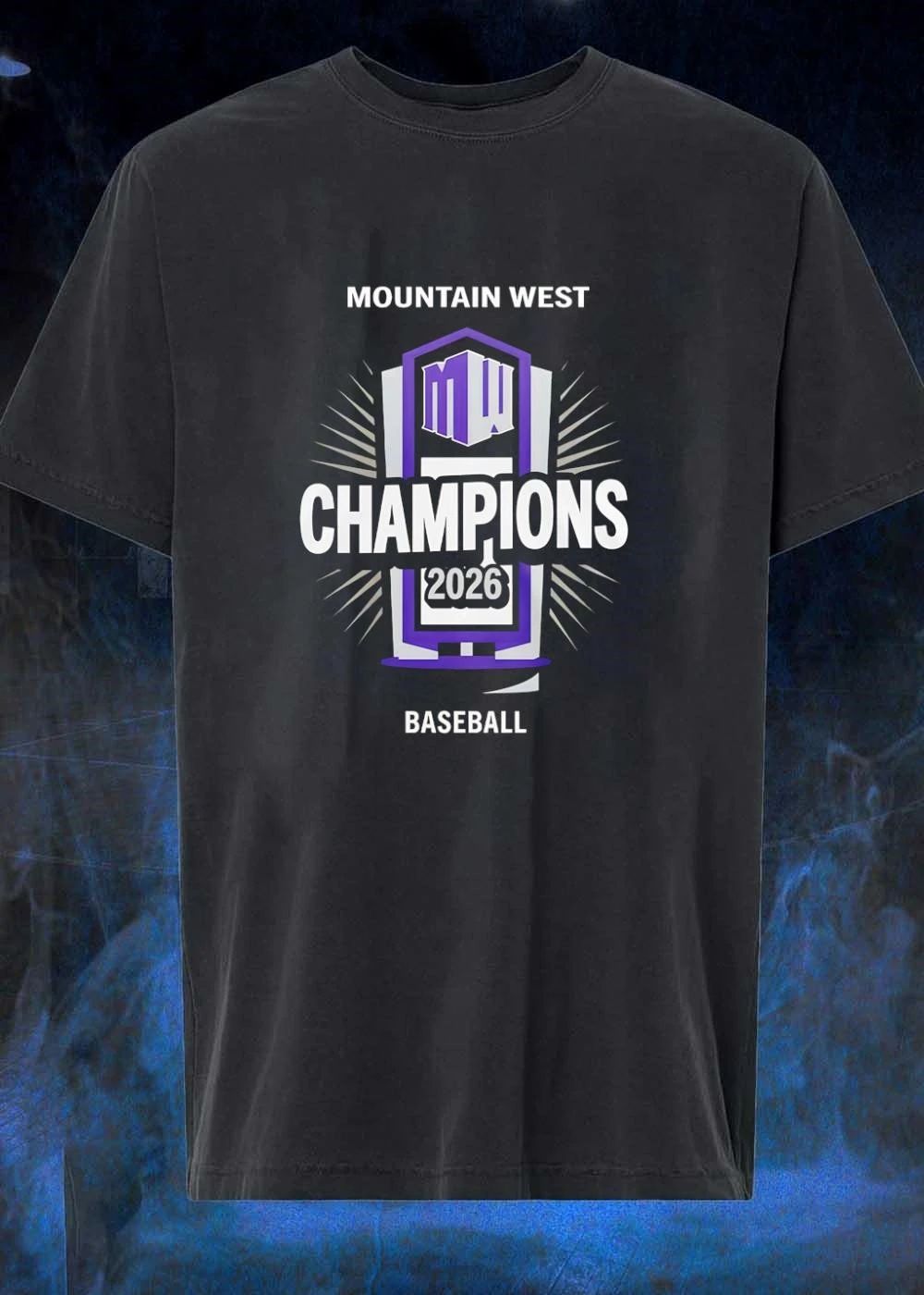 Mountain West Champions 2026 Baseball MW Logo Fan Shirt
