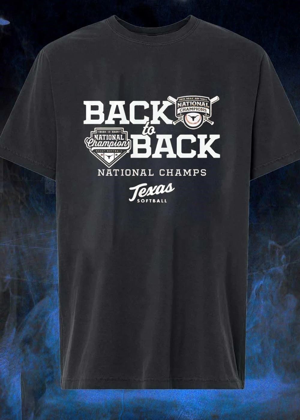 Texas Longhorns Back To Back National Champs Softball Shirt
