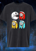 Pac Man Skeleton Skull Ghost Grim Reaper shirt