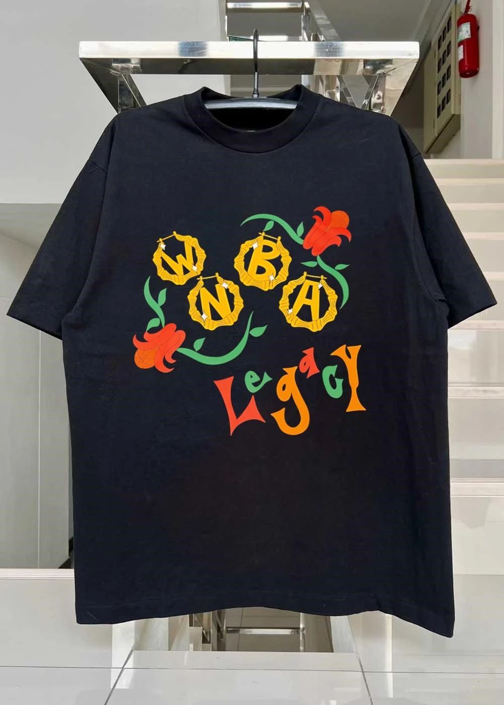 WNBA Legacy Bamboo Hoop Earrings shirt