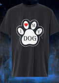 Paw Print I Love My Dog T-Shirt
