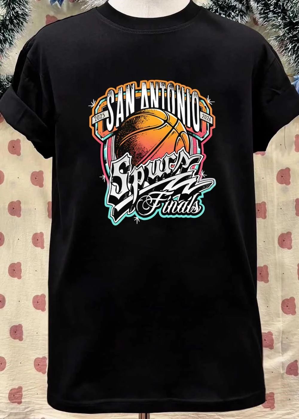 San Antonio Spurs 2025 2026 Finals Graphic Basketball shirt