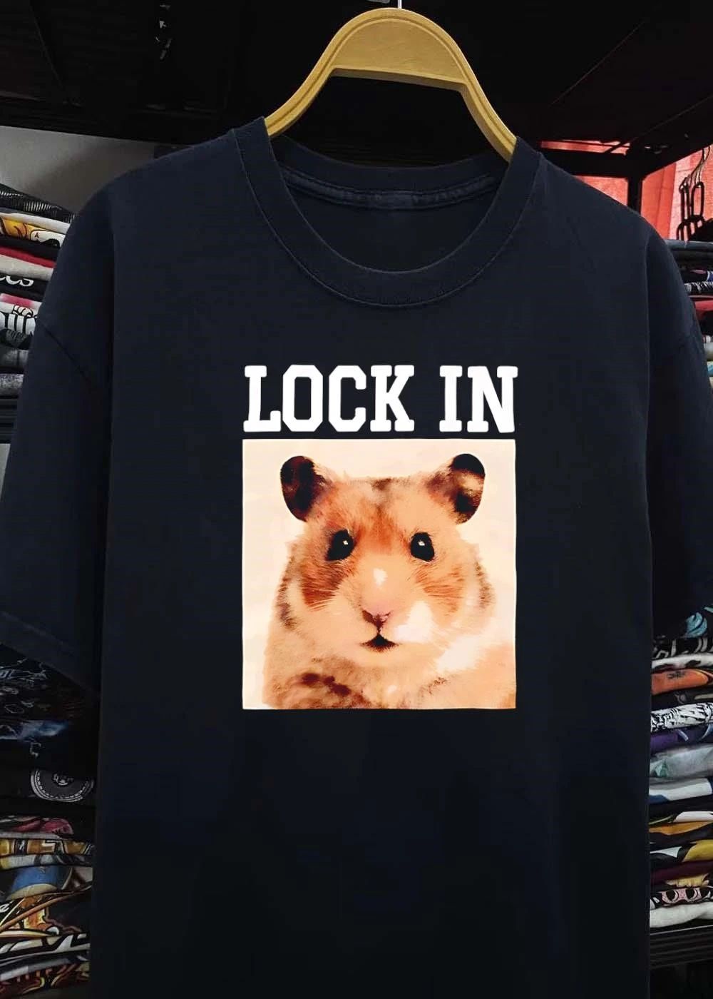 Lock In Hamster Graphic Shirt