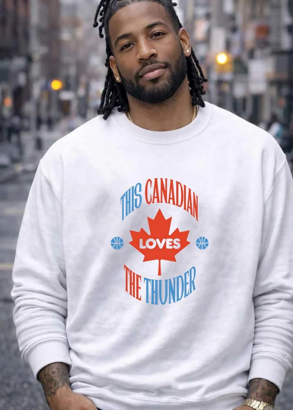Canadian Oklahoma City Thunder NBA this Canadian loves the Thunder shirt