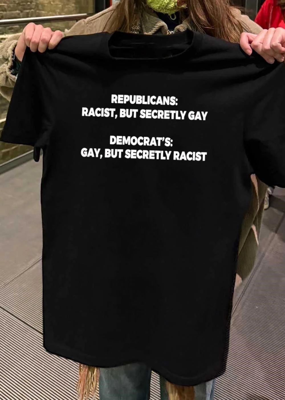 Republicans Racist But Secretly Gay Democrat’s Gay But Secretly Racist shirt