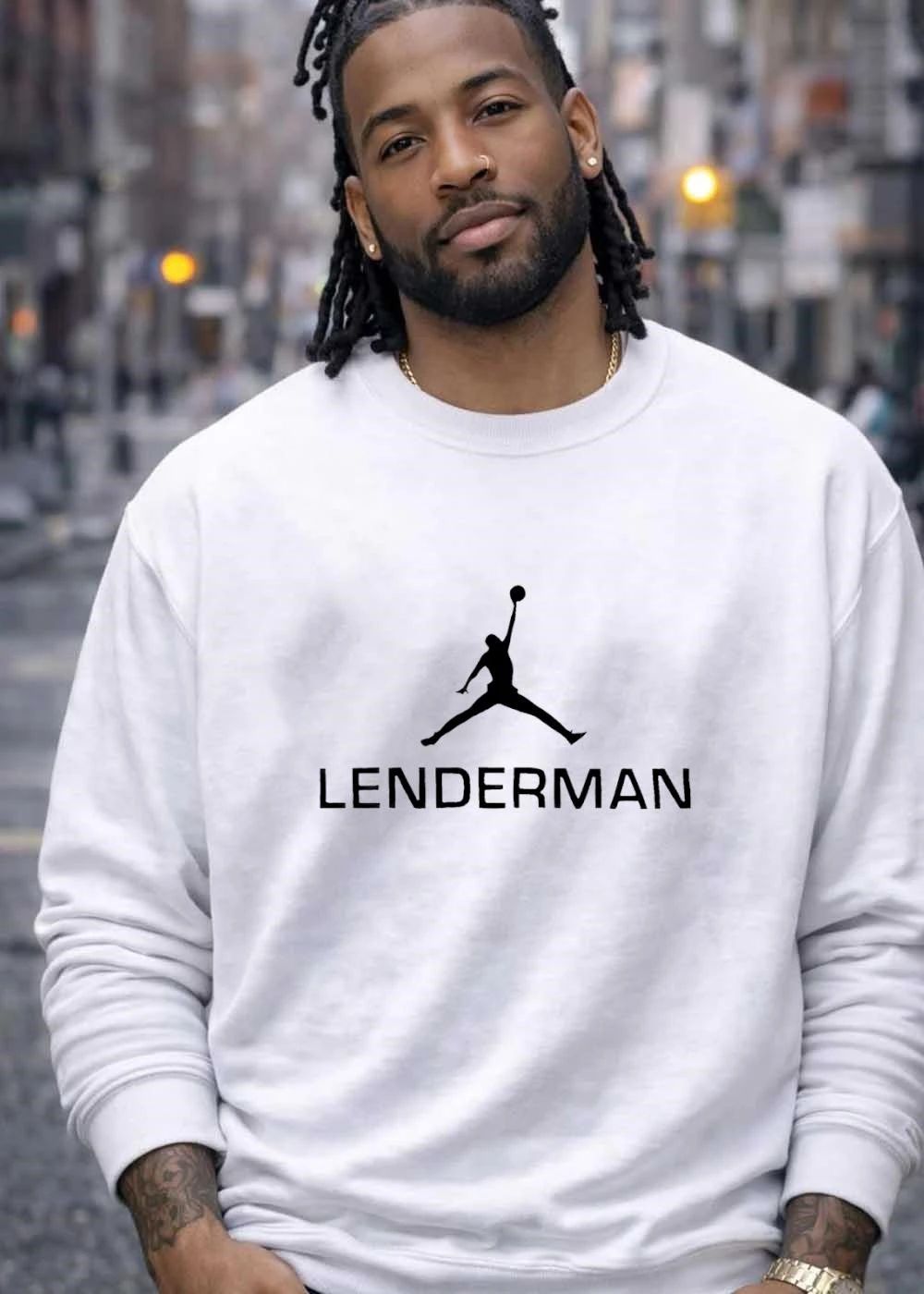 Lenderman Jumpman Silhouette Apparel Black Logo T-Shirt