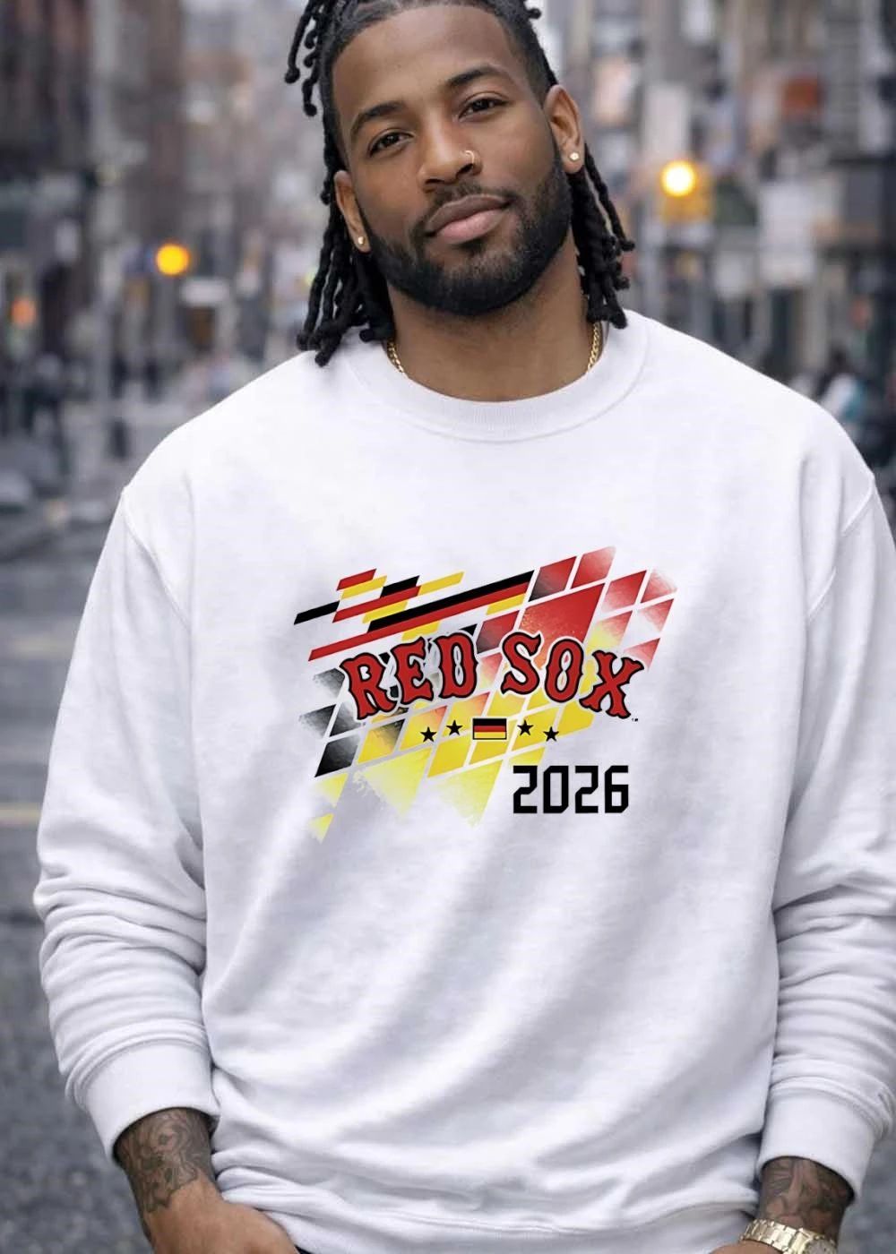 Red Sox Germany 2026 Fan Apparel Red Sox Shirt