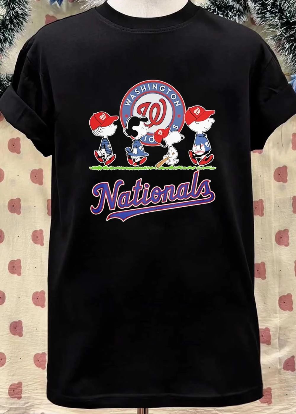 Peanuts Gang Washington Nationals Baseball Shirt